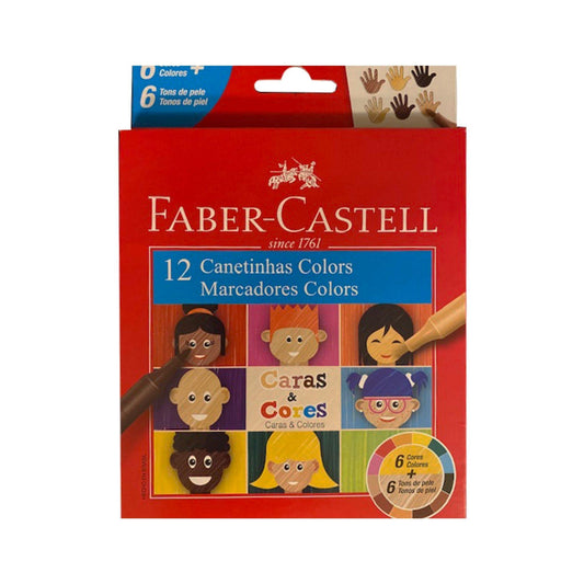 Canetinha Hidrográfica Caras & Cores Faber Castell